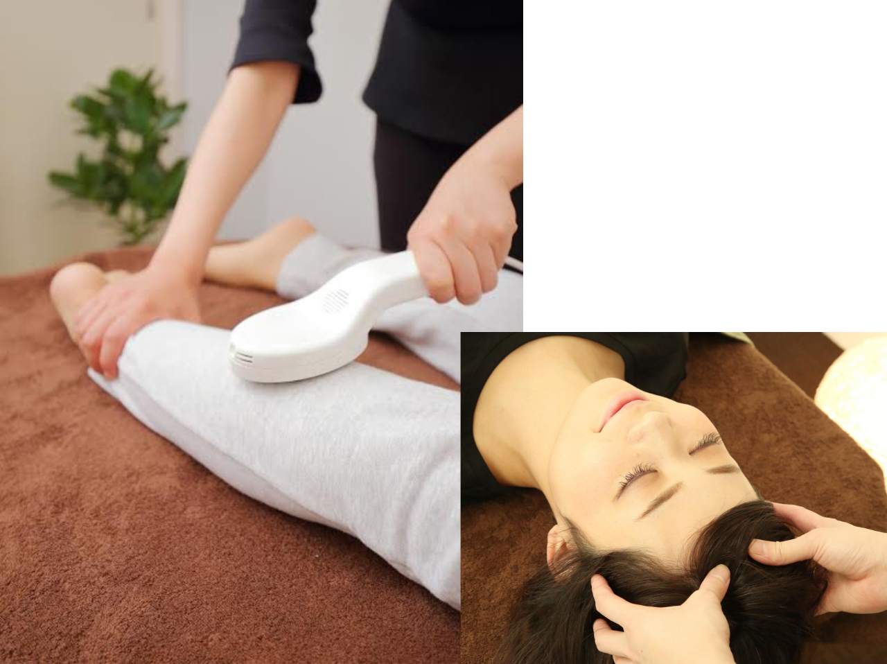 足の疲れ・目の疲れにボディケア＆ドライヘッドマッサージ